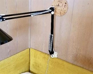 Vintage Luxo Architect's Swinging Arm Clamp Lamp, $60 