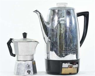 Pair Mix Electric Coffeematic & Stovetop Coffee Makers
