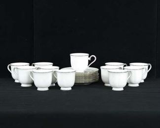 Set 20 Lenox Teacups & Saucers