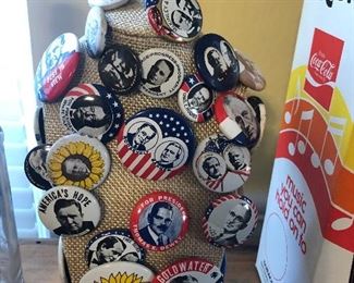 political button lot