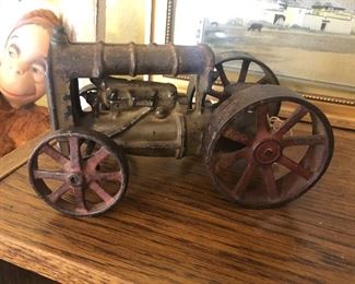 cast iron repaired tractor early toy $10