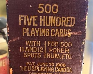 Vintage antique playing cards with tax stamp $4