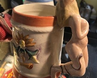 1940s Risqué female figure Mug made in Japan 1940s