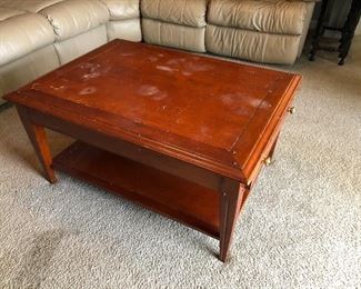 Coffee table AS IS...GREAT FOR A PROJECT.  $30.00.  Dimensions 19 high x 38 x 28