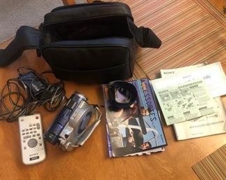 Sony Handycam and Velbon CX300 TriPod