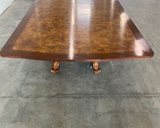 $5000
Traditional Dining Table by Baker Furniture Burlwood Brass Inlay
DIMENSIONS
132ʺW × 62ʺD × 31ʺH