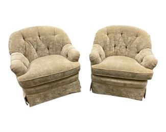 Baker Tufted Club Chairs - a Pair
Price:$1,075
DIMENSIONS
38ʺW × 36ʺD × 33ʺH
19 Inch Seat Hight