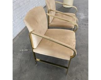 Baker Furniture Hollywood Regency Brass Arm Chairs- A Pair
$1,995