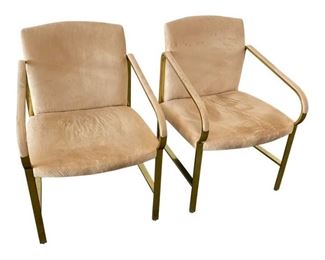 Baker Furniture Hollywood Regency Brass Arm Chairs- A Pair
$1,995