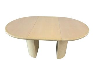 1980s Karl Springer Style Lacquered Goat Skin and Wood Dining Room Table Table includes 3 leaves
$1,995
DIMENSIONS
44ʺW × 44ʺD × 33ʺH
leaves add 19.5 inches each to table length