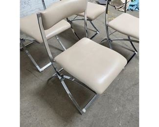 1970s Chrome Folding Chairs by Marcello Cuneo for Mobel Italia- Set of 4
$1,995
DIMENSIONS
18ʺW × 23.5ʺD × 35ʺH
Seat Height 18 inches