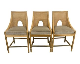 Mid-Century Barbara Barry for McGuire Caned Barstools- Set of 3
Price:$1,495
DIMENSIONS
22ʺW × 19.5ʺD × 42ʺH
SEAT HEIGHT
26.0 inches