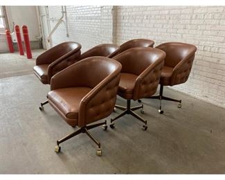 Mid Century Modern Club Barrel Chairs- Set of 6
Price:$5,295
DIMENSIONS
25ʺW × 23.5ʺD × 23ʺH
23 Inches Seat Height