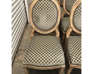 Dessin Fournir Italian Neoclassical Style Oval Back Side Chairs- Set of 14
Price:$5,395
DIMENSIONS
26ʺW × 23ʺD × 47ʺH