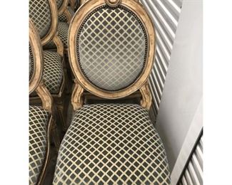 Dessin Fournir Italian Neoclassical Style Oval Back Side Chairs- Set of 14
Price:$5,395
DIMENSIONS
26ʺW × 23ʺD × 47ʺH