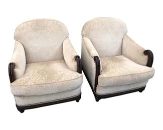 Grafton Furniture Upholstered Armchairs - a Pair
Price:$1,995 /set
DIMENSIONS
32ʺW × 36ʺD × 36ʺH
18 Inch Seat Height