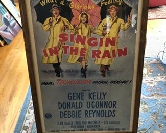 "Singing in the Rain" Movie Poster signed by Gene Kelly $300 or best offer