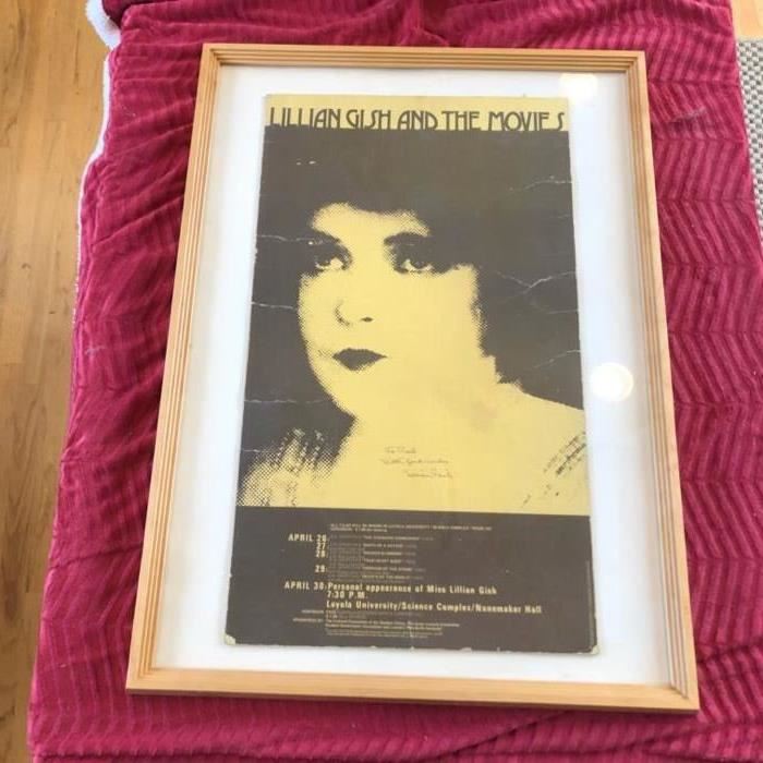 Lillian Gish move poster signed by Lillian Gish $250 or best offer