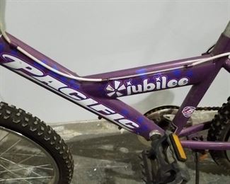 Girls Pacific Jubilee Purple 20" bike with white seat    $60