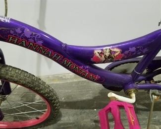 Hannah Montana Purple 20" bike with hot pink seat $45