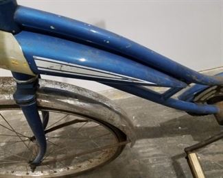 Vintage Ladies Sears Cruiser Blue 26" single speed blue bike white seat (needs tire & restoration) Was $195 Now $150