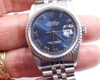 Men's Rolex Datejust 36 Navy Blue Dial w/ Box & Paperwork
