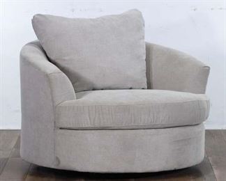 Contemporary Art Deco Style Round Armchair