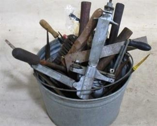 Bucket of Assorted tools