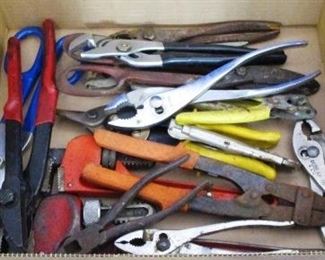 Box lot of tools