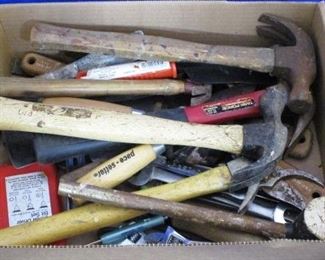 Box lot of tools