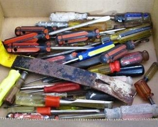 Box lot of tools