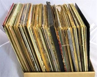 Box lot of vintage vinyl Records