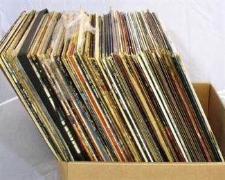 Box lot of vintage vinyl Records