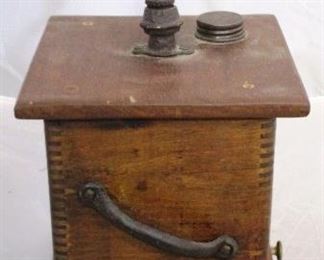 Vintage wooden coffee grinder