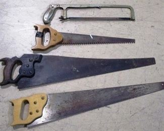 Lot of 4 saws
