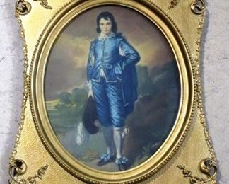 Blue boy framed print