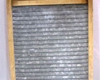 Oval Oak galvanized wash board