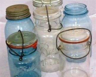 Lot of 6 Ball/mason jars