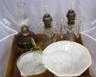 Box lot of assorted glass