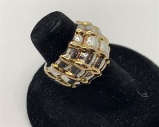 Size 6.5 Sterling Dome Ring $17.50
#211