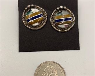 Sterling Earrings with posts and backs are not sterling. $20  #225