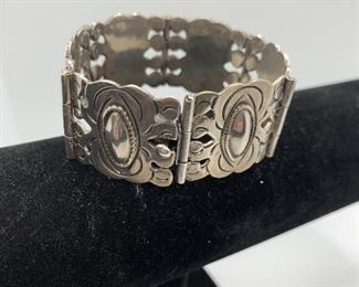63/4” heavy Sterling Bracelet $30  #229