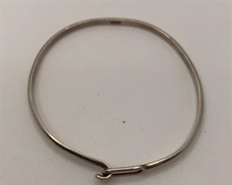 Sterling Bangle $10  2 3/8" diameter #345