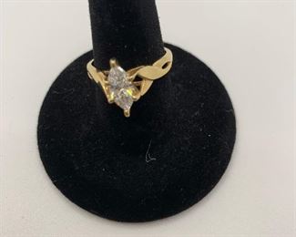 Size 7  P14K ( 14K plumb) 2.9 g TW CZ   $115 #252
