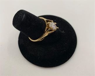 Size 7  P14K ( 14K plumb) 2.9 g TW CZ   $115 #252