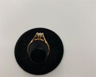 Size 7  P14K ( 14K plumb) 2.9 g CZ TW   $115 #252