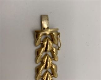 7" 14k 12.9g Link Bracelet $425  #255