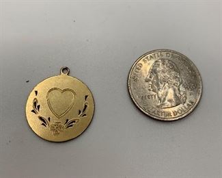 12K Gold Filled Charm $5 #262