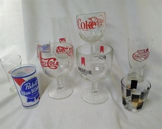 Set of 9 Misc Beer Glasses