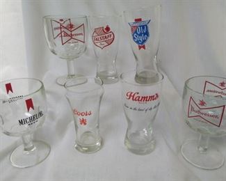Set of 7 Misc Beer Glasses